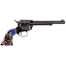 Heritage Mfg RR22B6CSS Rough Rider Independence Day 22 LR 6 Shot 6.50 Black Oxide Barrel Frame  Cylinder Custom Designed US Flag