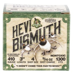 HEVIShot HS19004 HEVIBismuth  410 Gauge 3 916 oz Bismuth 4 Shot 25 Per Box 10 Case