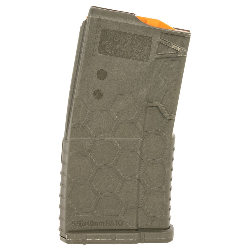 Hexmag HX1020AR15ODG Shorty  OD Green Polymer 10rd 5.56x45mm NATO for AR15