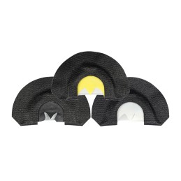 Power Calls 24226 Short Circuit Combo  Diaphragm Call Turkey Hen Sounds Attracts Turkeys Black 3 Pack