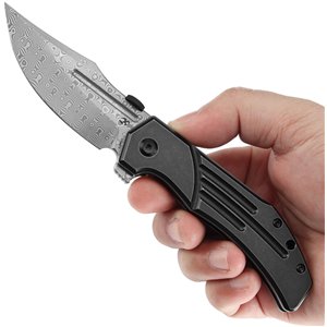 Orion Framelock BW Damascus