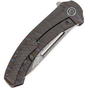 Hira Framelock Damascus