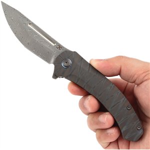 Hira Framelock Damascus