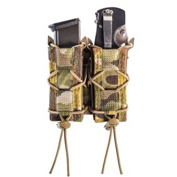 High Speed Gear 13PT12MC TACO Mag Pouch Double MultiCam Nylon Belt Compatible w Pistol