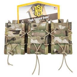 High Speed Gear 45TA00MC TACO Shingle Mag Pouch Triple MultiCam Nylon MOLLE Compatible w Rifle