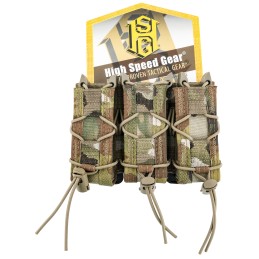 High Speed Gear 11PT03MC TACO Mag Pouch Triple MultiCam Nylon MOLLE Compatible w Pistol