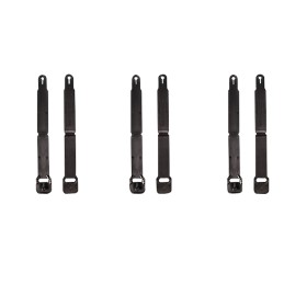 High Speed Gear 91SC12BK MOLLE Clips  Short Black Injection Molded Fits MOLLE 12 Pack