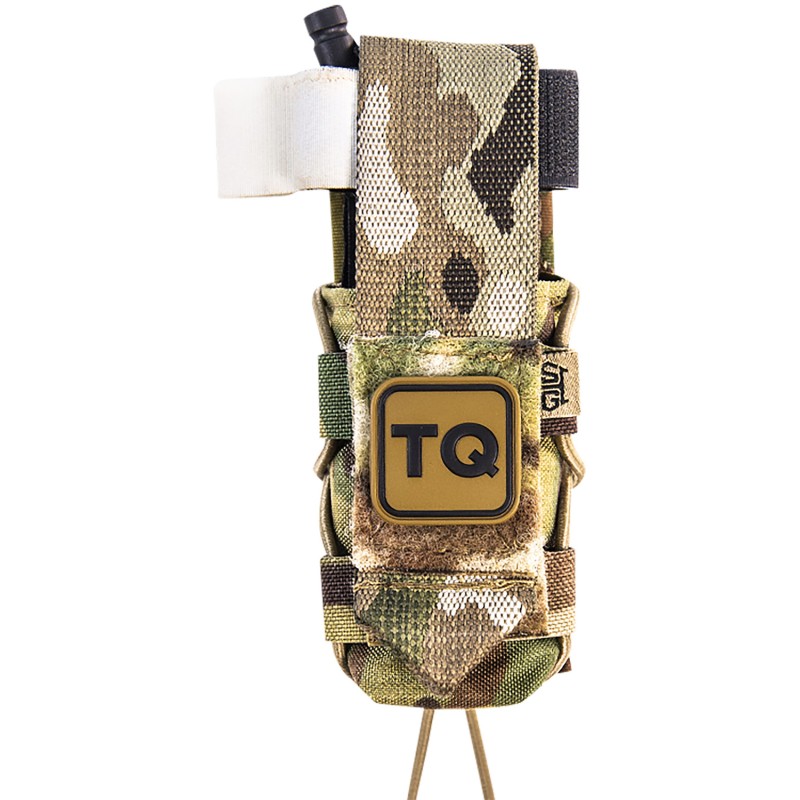 High Speed Gear 11TQ00MC TACO  Tourniquet Pouch MultiCam Nylon with Velcro Closure Fits MOLLE Compatible with Most WindlassStyle