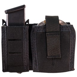 High Speed Gear 41P000BK TACO Duty Single Pistol  Handcuff Holder Black Nylon with MOLLE Exterior Fits MOLLE  2 Belt