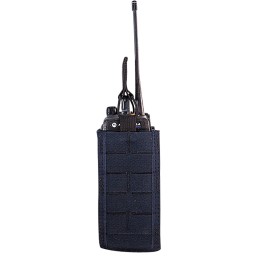 High Speed Gear 41RD00LE TACO Duty Radio Holder LE Blue Nylon with MOLLE Exterior  Bungee Pull Tongue Fits MOLLE  2 Belt