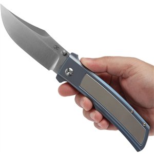 Bison Framelock Gray/Blue