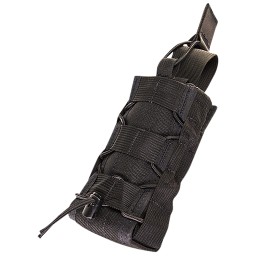 High Speed Gear 11RD00BK TACO Popup Radio Holder Black Nylon with Bungee Pull Tongue Fits MOLLE Includes MOLLE Clips