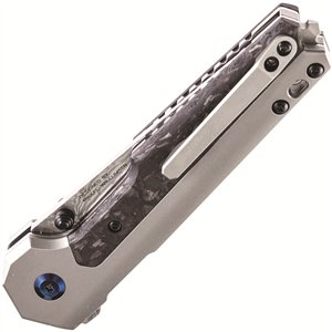 EDC Tac Button Lock Damascus