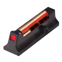 HiViz LCR2010R Front Sight for Ruger LCR and LCRx  Black  Red Fiber Optic