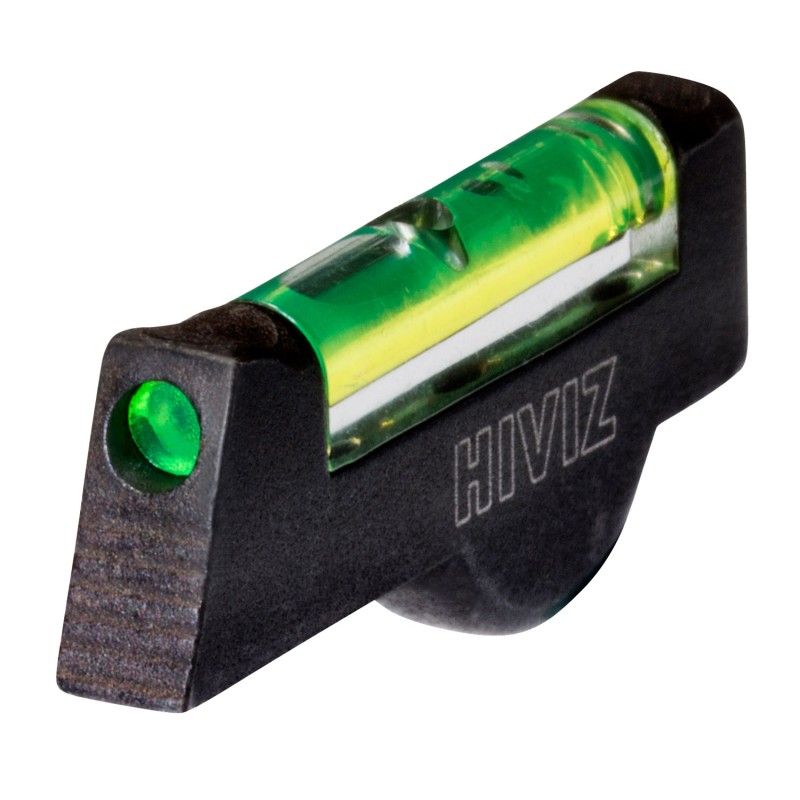 HiViz SW1002G Front Sight for Smith and Wesson Revolver with 2.5 or Longer Barrel  Black  Green Fiber Optic