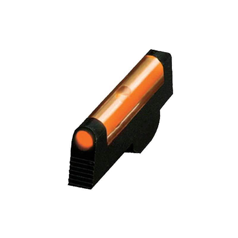 HiViz SW1002O Front Sight for Smith and Wesson Revolver with 2.5 or Longer Barrel  Black  Orange Fiber Optic