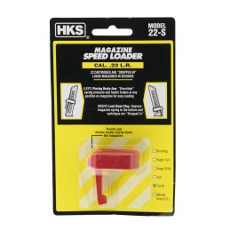 HKS 22S Speed Loader  22 LR SW 41 422 622 2213 2214 Red Plastic