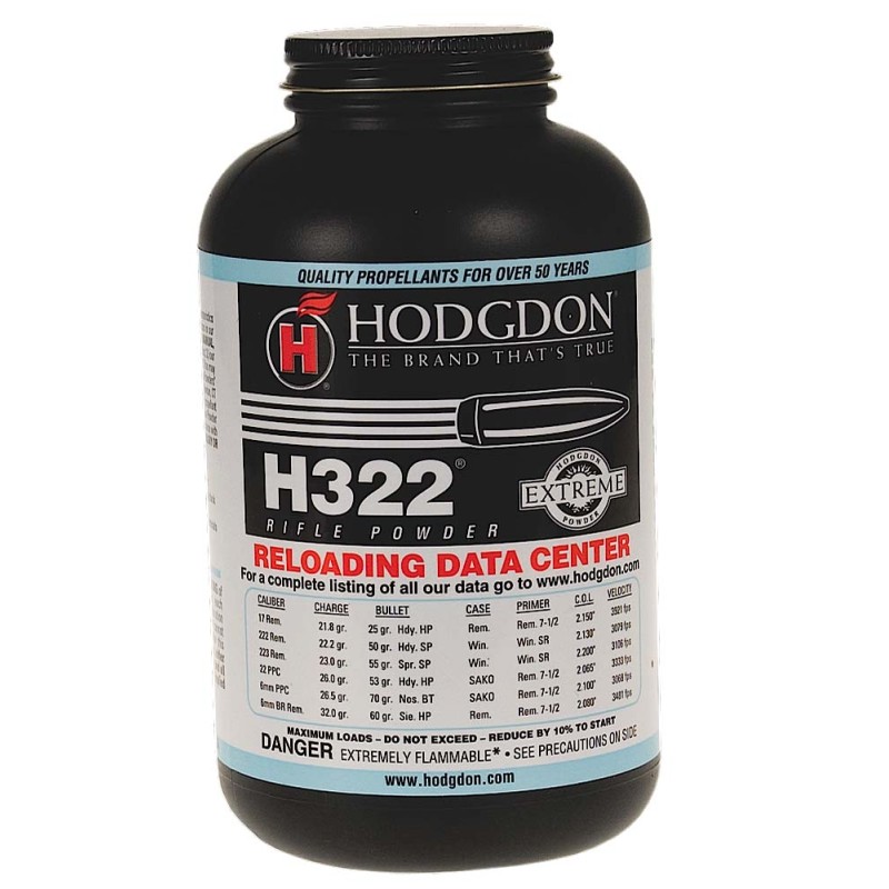 Hodgdon 3221 Extreme H322 Rifle Powder MultiCaliber 1 lb