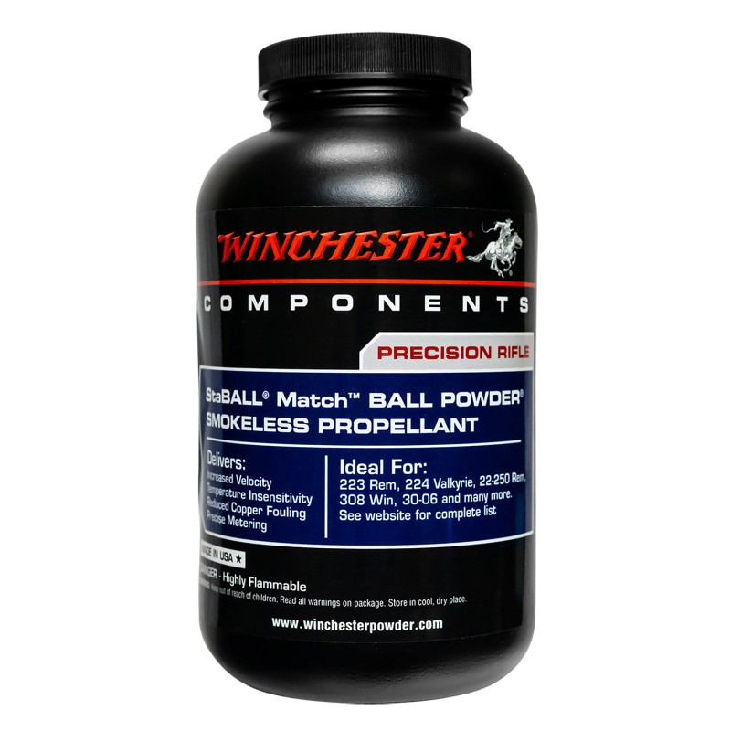 Winchester Powder STABALLMATCH1 Staball Match Rifle Powder 1LB