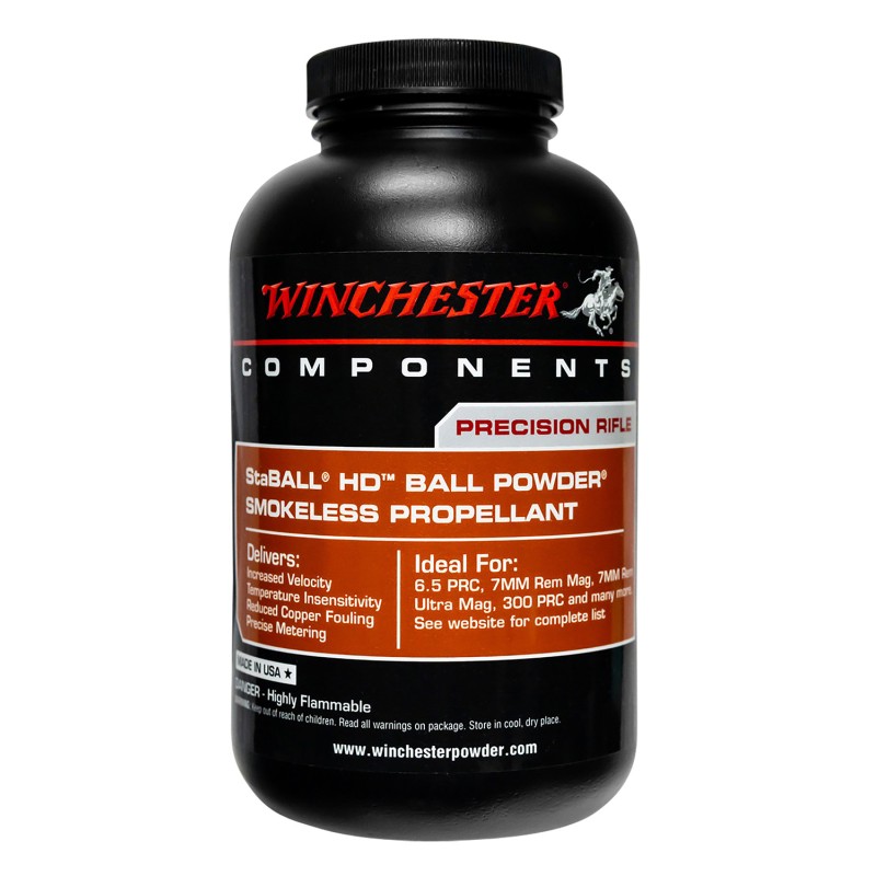 Winchester Powder STABALLHD8 Staball HD Rifle Powder 8LB