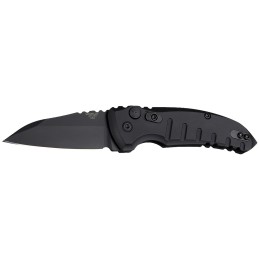 Hogue 24106 A01  2.75 Folding Wharncliffe Plain Black Cerakote 154CM SS BladeMatte Black Aluminum Handle