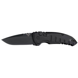 Hogue 24116 A01  2.75 Folding Drop Point Plain Black Cerakote 154CM SS BladeMatte Black Aluminum Handle