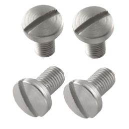 Hogue 45018 Slotted Grip Screws Colt Government 4 Slot Stainless Steel