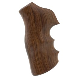 Hogue 80300 Fancy Hardwood  Brown Pau Ferro Hardwood with Finger Grooves for Ruger GP100 Super Redhawk