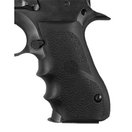 Hogue 76000 Rubber Grip  Black with Finger Grooves for Magnum Research Baby Eagle 940 IWI Jericho Uzi Eagle