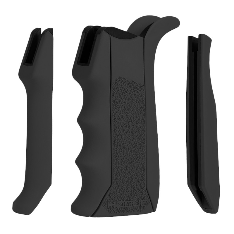 Hogue 13040 Modular Overmolded  Black Rubber Pistol Grip with Finger Grooves Fits AR15M16