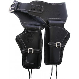 Lg Double Draw Holster Black