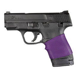 Hogue 18006 HandAll Jr. Grip Sleeve made of Rubber with Textured Purple Finish for Ruger LCP