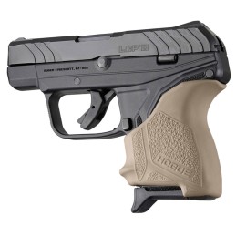 Hogue 18123 HandAll Beavertail Grip Sleeve made of Rubber with Textured Flat Dark Earth Finish for Ruger LCP II