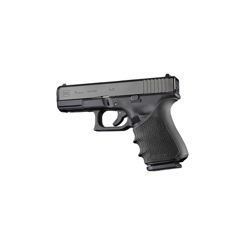 Hogue 17050 HandAll Beavertail Grip Sleeve Textured Black Rubber for Glock 19 23 32 38 Gen125