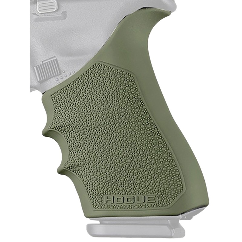 Hogue 17021 Grip Sleeve Handall Beavertail OD Green Rubber