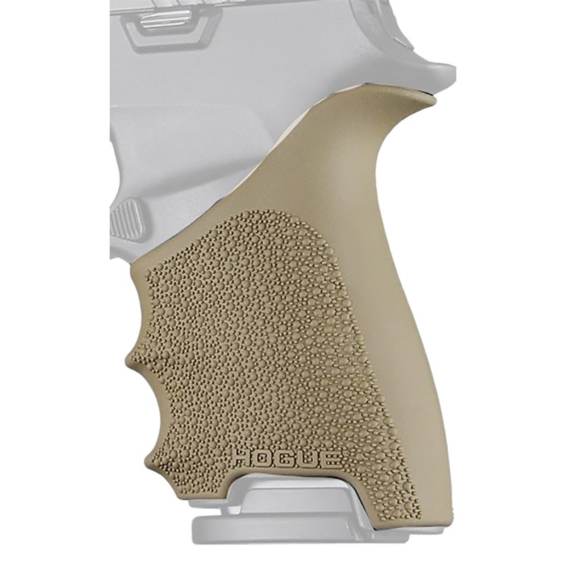 Hogue 17613 Grip Sleeve Handall Beavertail Flat Dark Earth Rubber Fits Sig Sauer P320 Compact