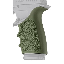 Hogue 18521 Grip Sleeve Handall Beavertail OD Green Rubber