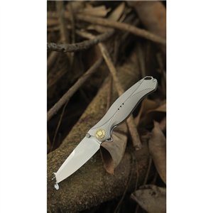 Buck Horn Linerlock Gray Al