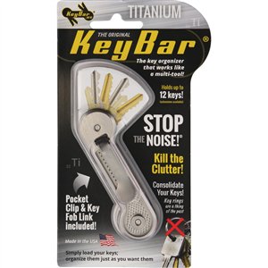 KeyBar Titanium Crosshatch