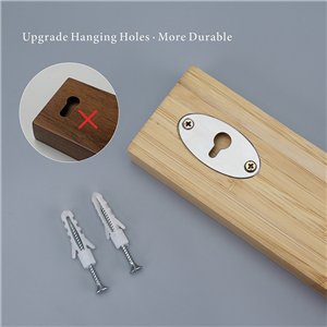 Bamboo Magnetic Knife Rack