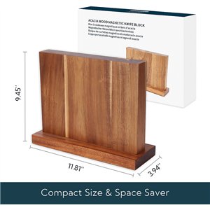 Magnetic Knife Block Wood