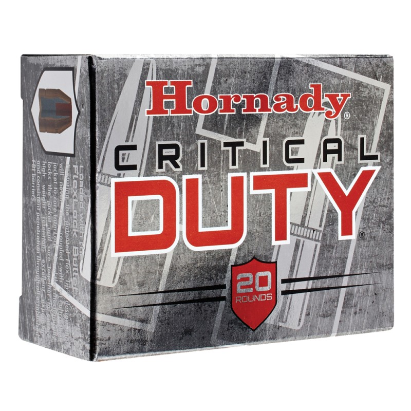 Hornady 91256 Critical Duty  10mm Auto 175 gr Hornady FlexLock 20 Per Box 10 Case