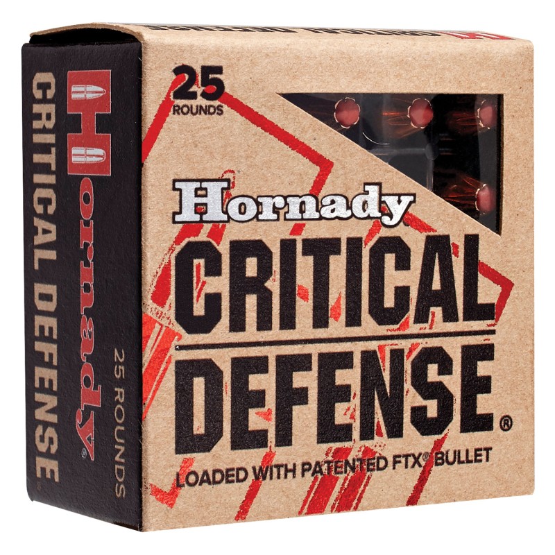 Hornady 90311 Critical Defense  38 Special P 110 gr Hornady Flex Tip eXpanding 25 Per Box 10 Case