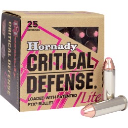 Hornady 90300 Critical Defense Lite 38 Special 90 gr Hornady Flex Tip eXpanding 25 Per Box 10 Case