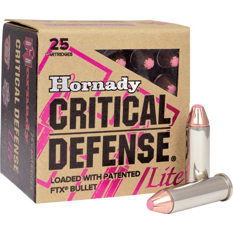 Hornady 90300 Critical Defense Lite 38 Special 90 gr Hornady Flex Tip eXpanding 25 Per Box 10 Case