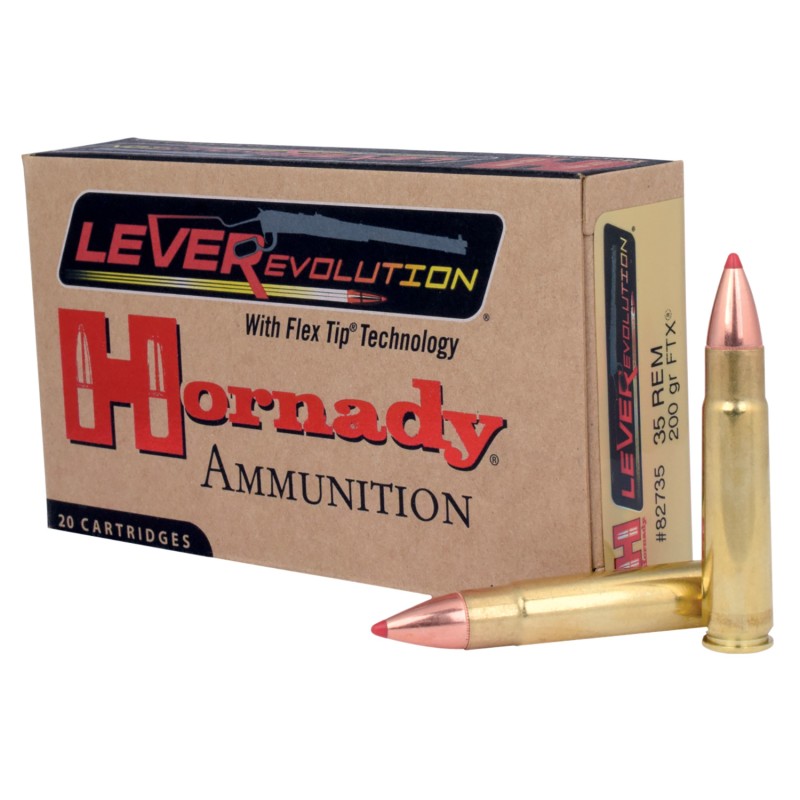 Hornady 82735 LEVERevolution  35 Rem 200 gr Flex Tip eXpanding 20 Per Box 10 Case