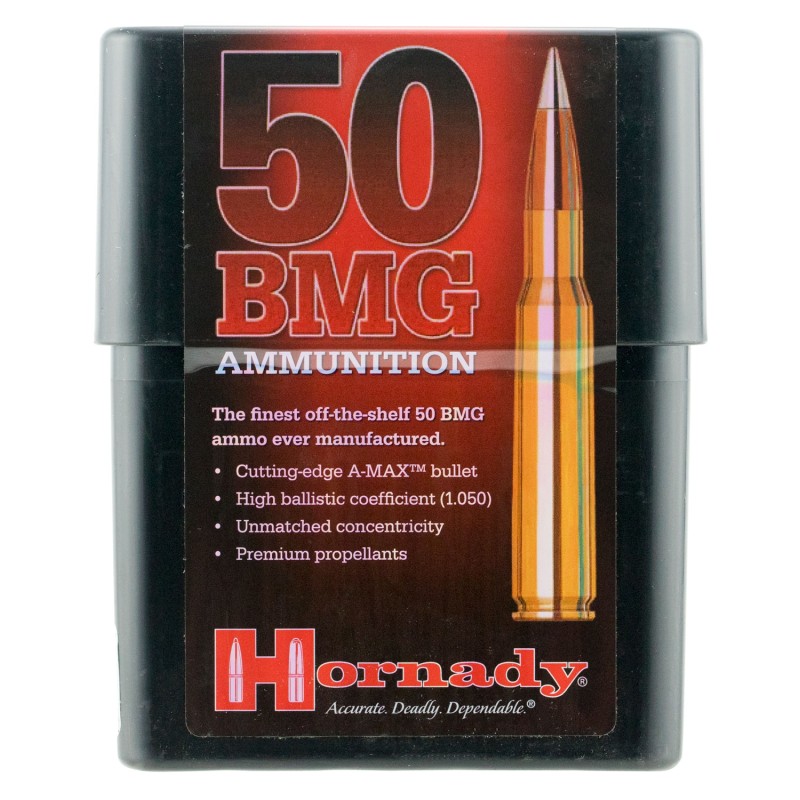 Hornady 8270 Match  50 BMG 750 gr Hornady A Max 10 Per Box 10 Case