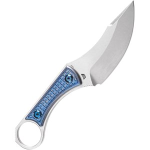 Niko Fixed Blade Blue Ti