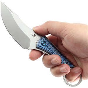 Niko Fixed Blade Blue Ti