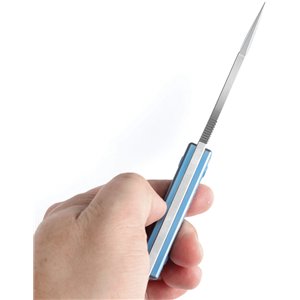 Niko Fixed Blade Blue Ti